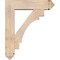 Ekena Millwork Merced Arts and Crafts Smooth Bracket w/ Offset Brace, Douglas Fir, 7 1/2"W x 30"D x 36"H BKT0806X30X36MRC03SDF - alternate 3